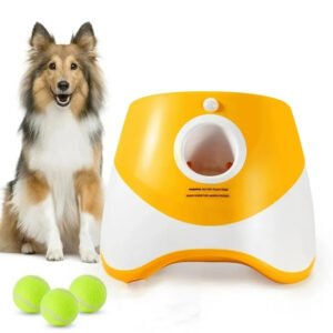Mini Tennis Launcher: Automatic Pet Toy for Dogs - Interactive, Rechargeable, and Fun Pinball Machine for Chase